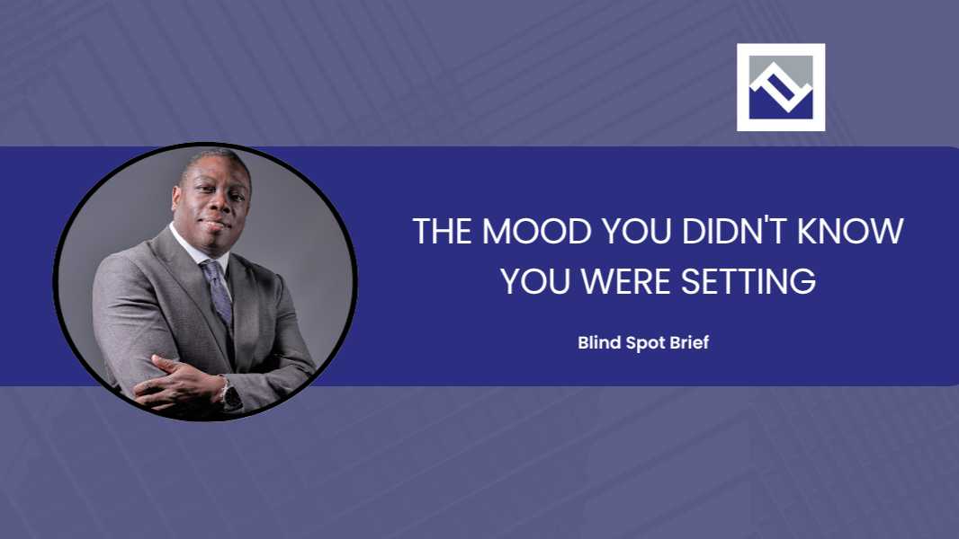 Blind Spot Brief cover: The mood you didn't know you were setting