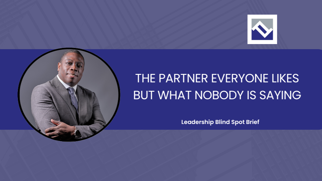 Blind Spot Brief cover: The partner everyone likes but what nobody is saying